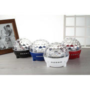 Trade Shop - Cassa Speaker Bluetooth Altoparlante Con Effetti Luce Discoteca Mp3 Tf Radio Dj -