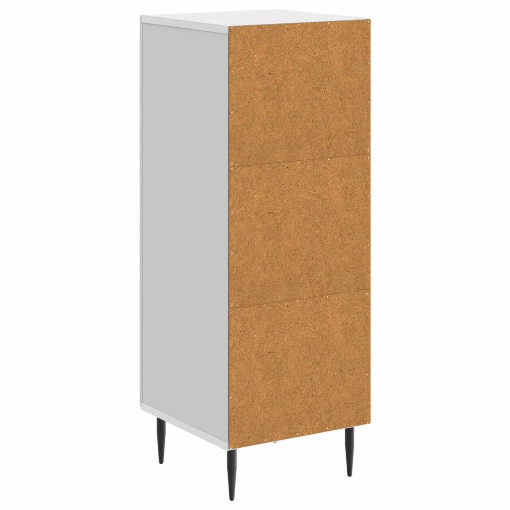 Credenza Bianco Lucido 33 x 34,5 x 89,5 cm Legno ingegnerizzato 894829