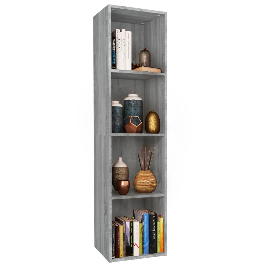 Libreria/Mobile TV Grigio Sonoma 36x30x143 cm Legno Multistrato cod mxl 17855