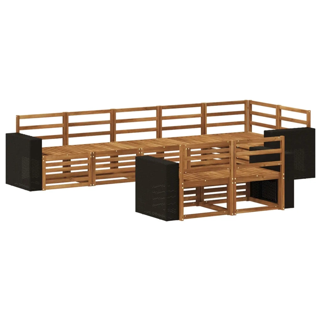 Set di divani da esterno 8 pz Poliestere 3384510