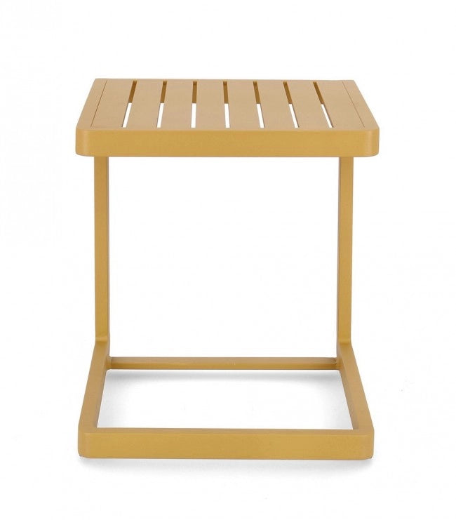 Set 2 Tavolini 40x40x45h cm Konnor Senape