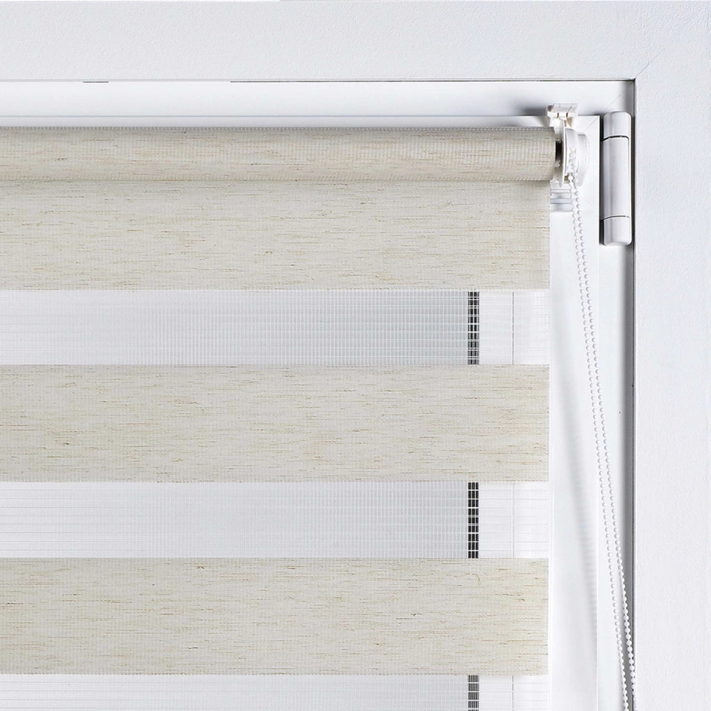 Tenda a Rullo giorno / notte installazione senza foratura EasyFix Lino 45x180 cm