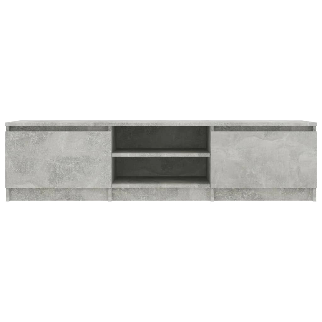 Mobile TV multimediale scaffale TV credenza mobile TV sala da pranzo soggiorno camera da letto 140 x 40 x 35,5 cm legno ingegnerizzato grigio 02_0025931