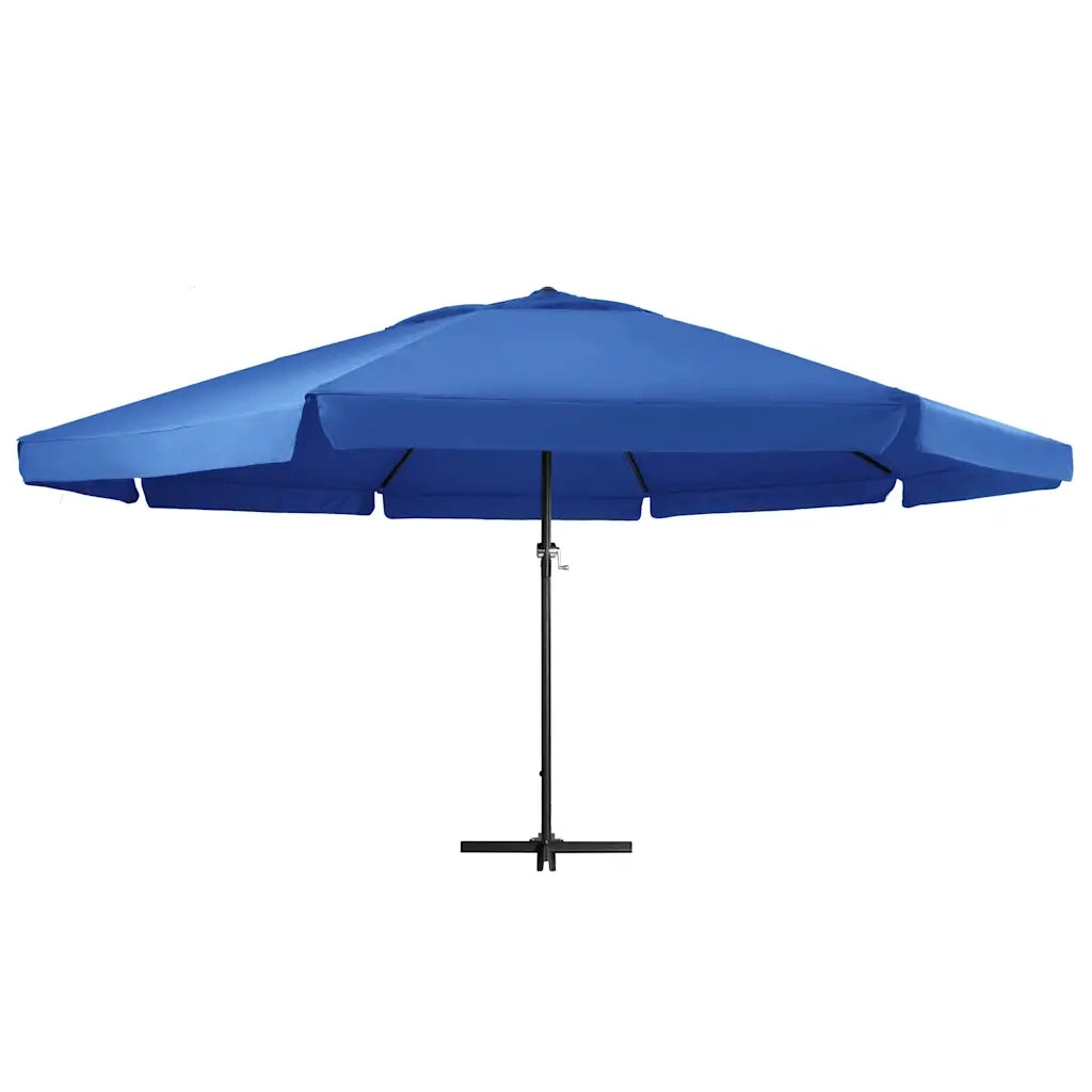 Ombrellone da Giardino-Ombrello da Balcone con Palo in Alluminio 600 cm Azzurro