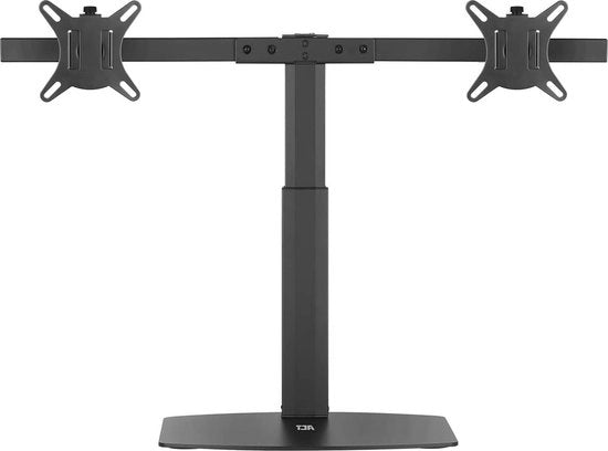 Braccio Monitor Girevole fino a 27 pollici - VESA 75/100mm - Pieghevole 40 gradi - Girevole 90 gradi - Rotativo 360 gradi - Massimo 6kg - Nero