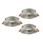 Faretto Incasso Moderno Barranco Gu10 Plastiche Grige 3 Luci Gu10 Ip20