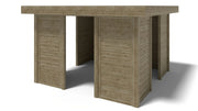 Gazebo da giardino in legno pergola 4.04x4.04 m con pannell - Impregnata - ALT133 - ALTANKA
