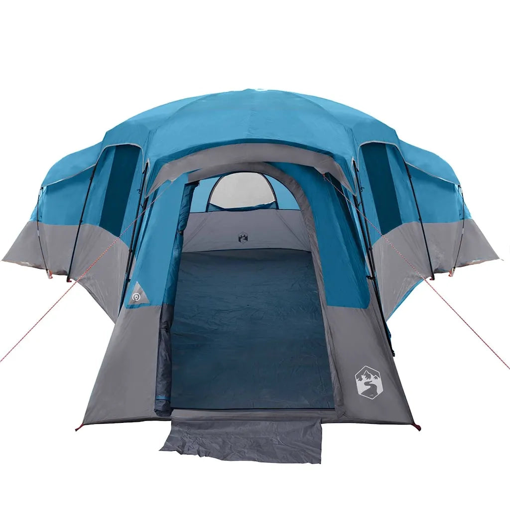 Tenda Familiare con tetto-Tenda da campeggio Blu 762 x 655 x 218 cm taffet¨¤