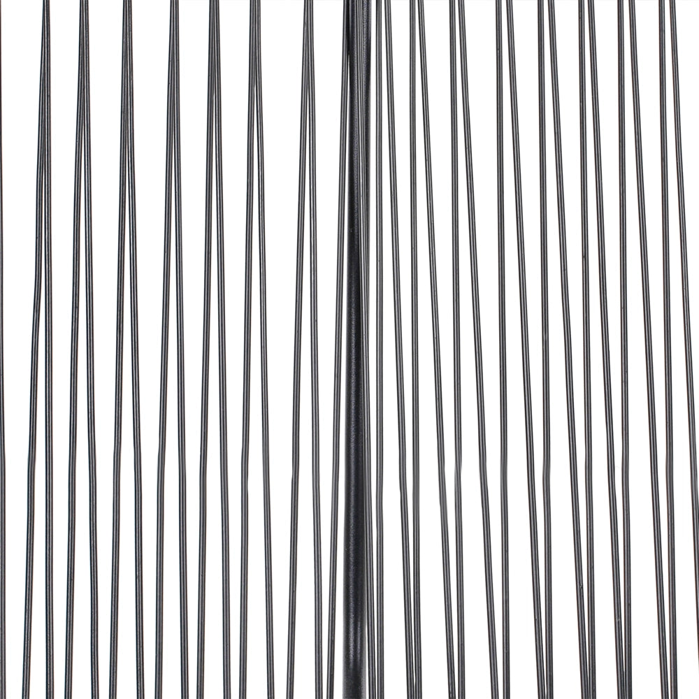 Panca giardino acciaio Rattan nero 114 cm rotonda Soggiorno moderno spaghetti da esterno
