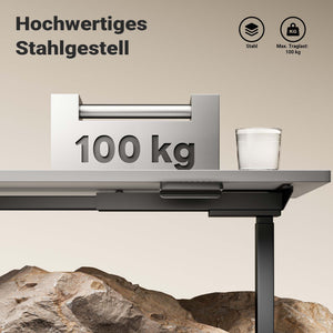 Telaio doppio motore per scrivania motorizzata max 100 kg regolabile in altezza 720-1200 mm, Standing desk