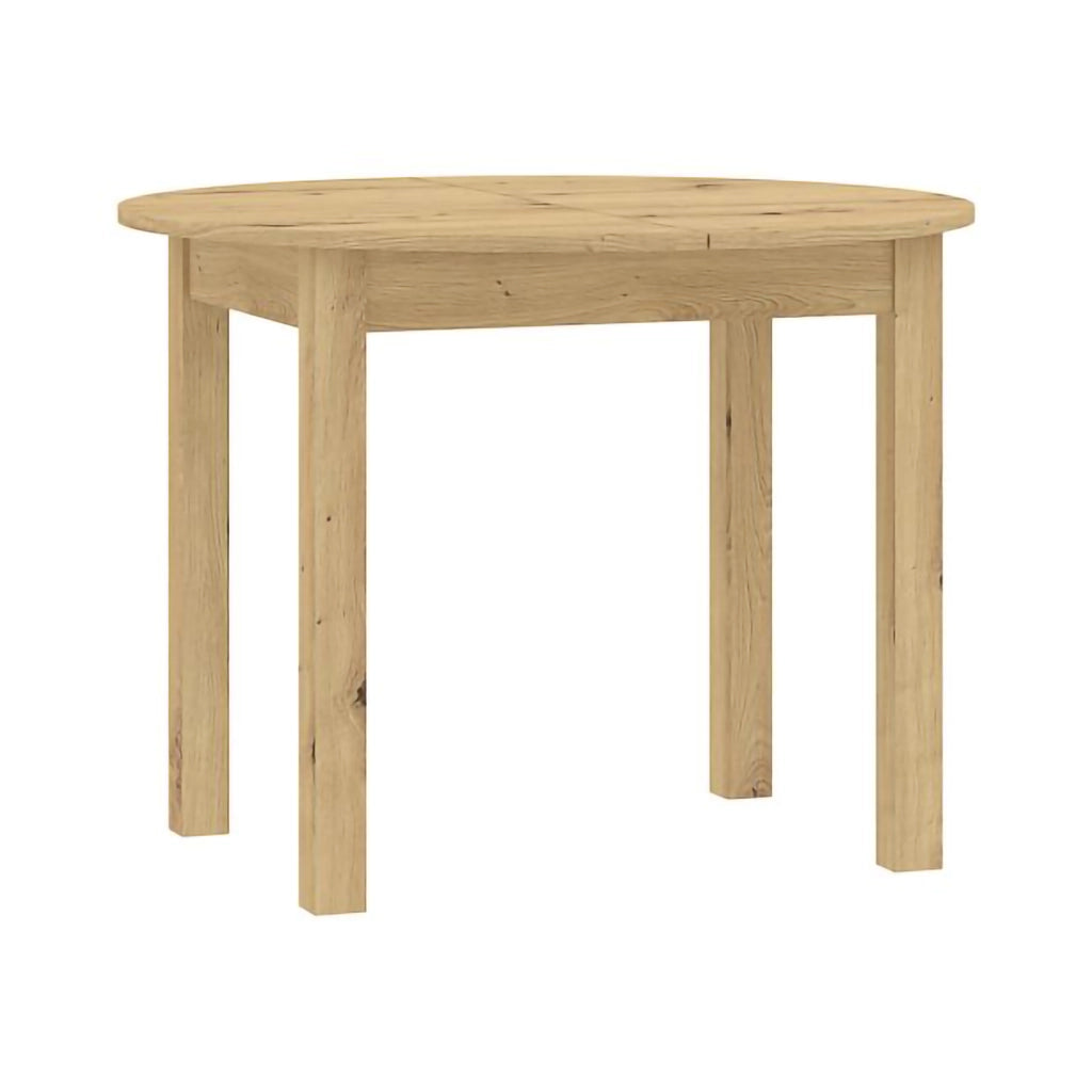 Liriteda, Tavolo Allungabile 6 Posti, 100x80x76h cm Marrone Rovere Nodi