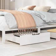 Cassettoni da Letto 2 pz Bianchi 75x55x17 cm in Legno di Pino 850933