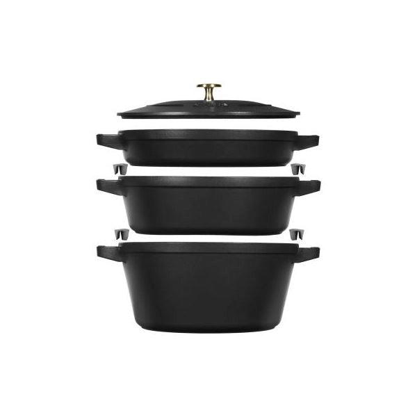 Staub roaster la cocotte set 3pcs black schwarz 40508-386-0 405083860 (40508-386-0) - 169328