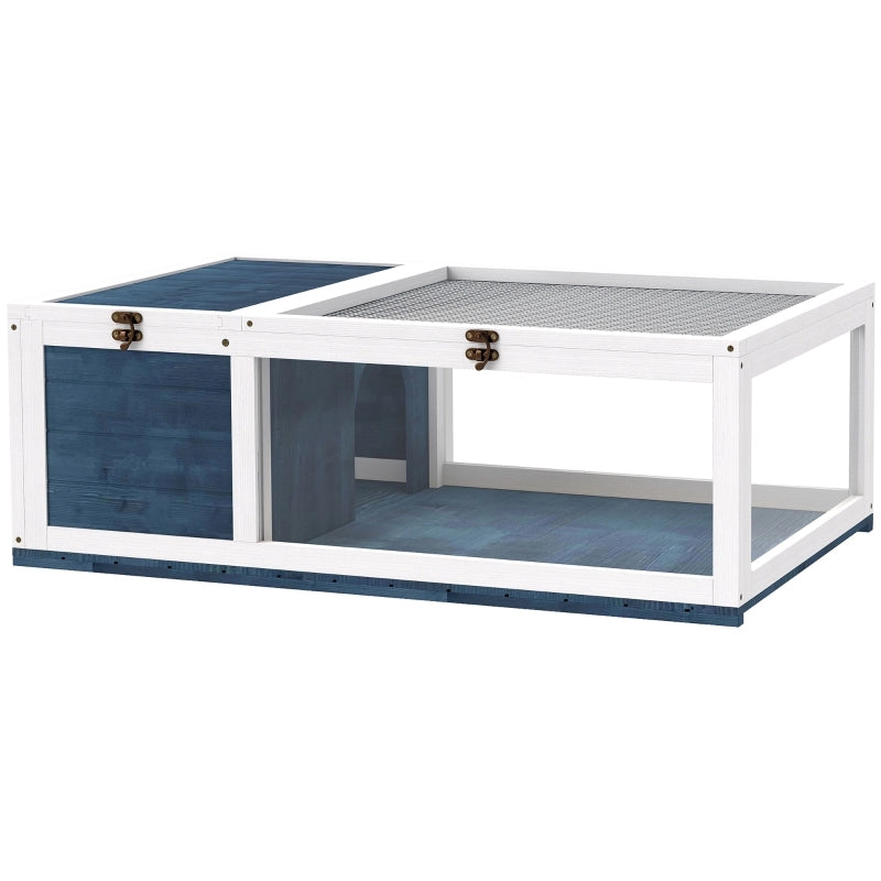CASA PER TARTARUGHE 91 x 60,5 x 32 cm Legno Blu