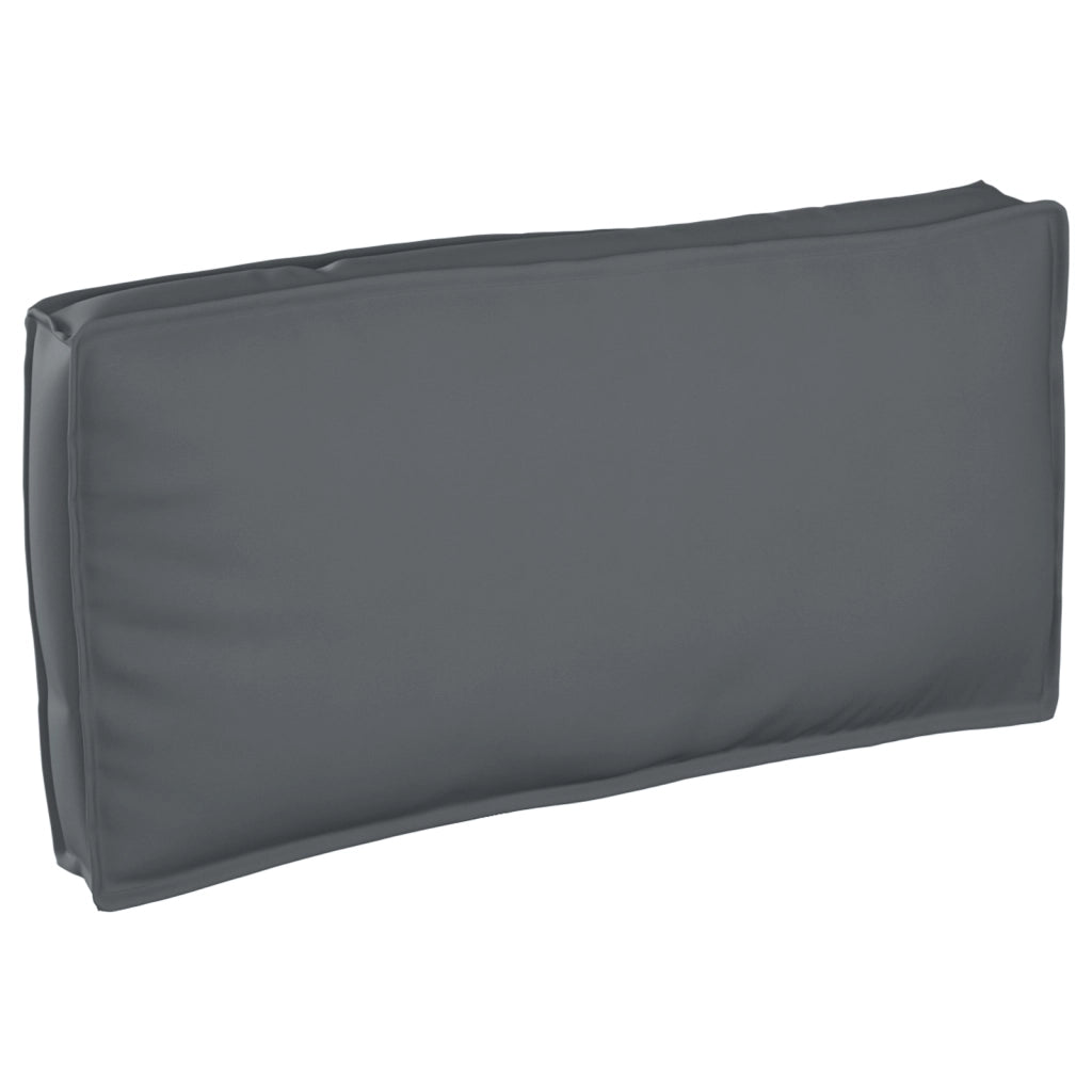Cuscino Pallet per Seduta/Schienale Antracite 120x60x12 cm Tessuto Oxford