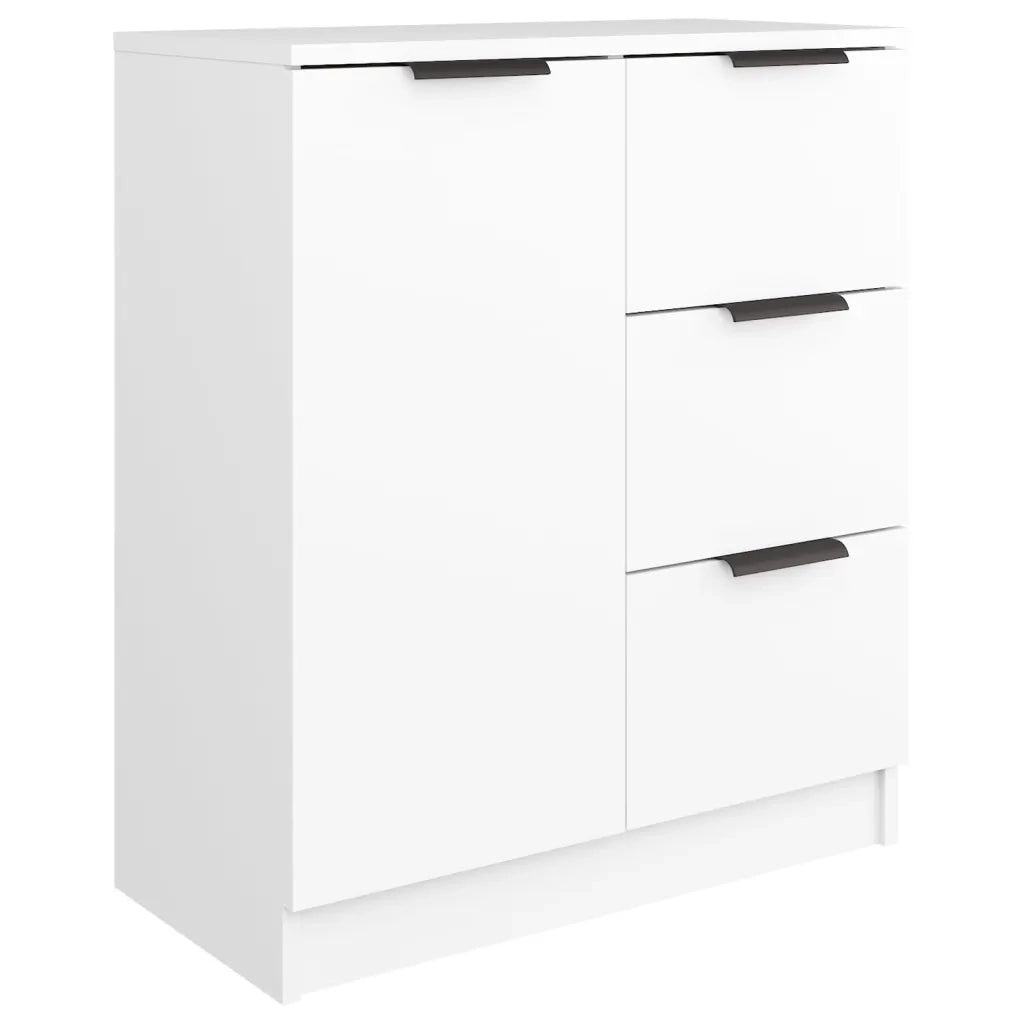 Credenze 2 pz | Madia | Buffet da pranzo | Armadio da pranzo Bianche 60x30x70 cm in Legno Multistrato