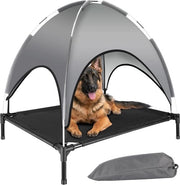 Letto per cani con tetto per esterno - lettino per animali confortevole con copertura