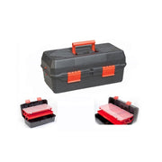Trade Shop - Cassetta 43cm 17" Porta Utensili Valigetta Borsa Attrezzi In Plastica Minuteria Scomparti Interni -