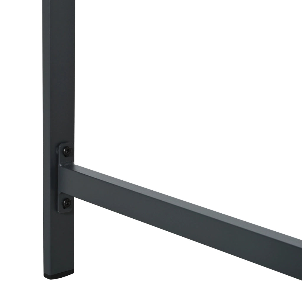 Set da giardino 7 pezzi per 6 persone， 117 x 117 cm， vetro temperato nero e legno