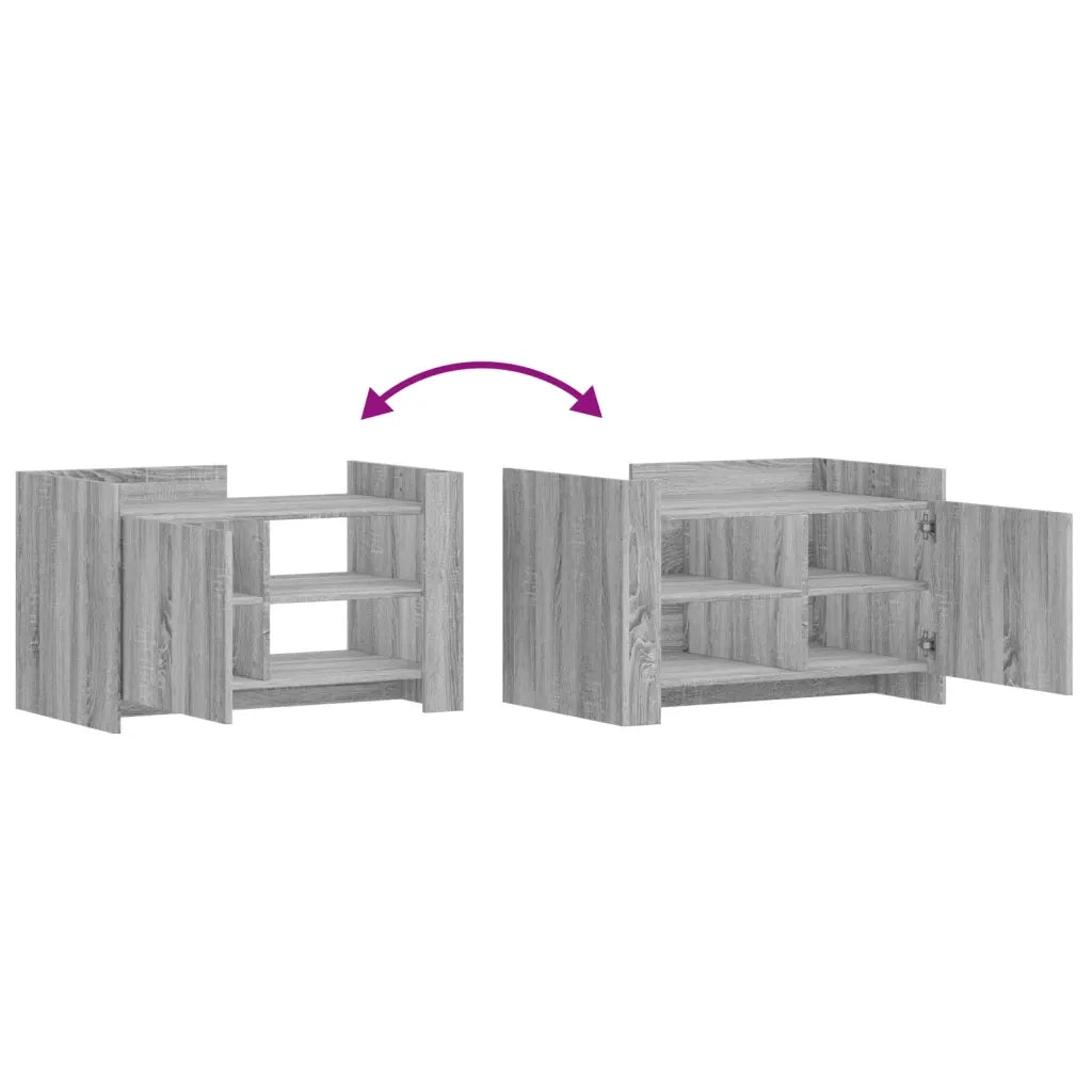 Tavolino salotto | Tavolino da caff¨¨ | Tavolino da Soggiorno Grigio Sonoma 80x50x50 cm Legno Multistrato