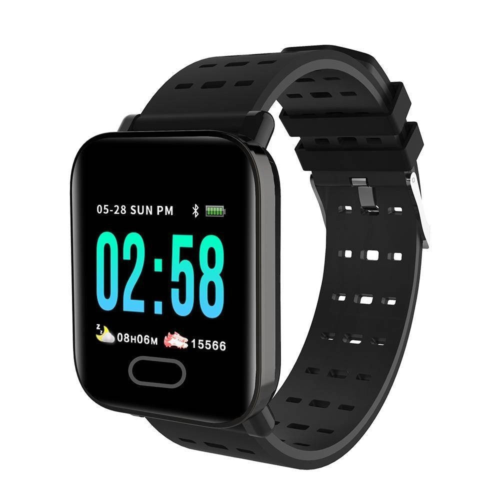Trade Shop - Smart Watch A6 Bracciale Pressione Sanguigna Frequenza Cardiaca Monitor Fitness -