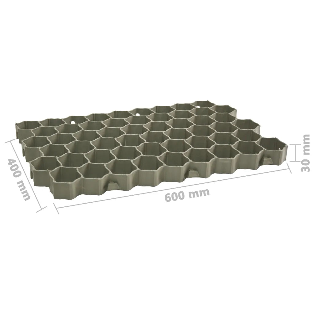 Griglie per l'Erba 16 pz Verdi 60x40x3 cm in Plastica 146280