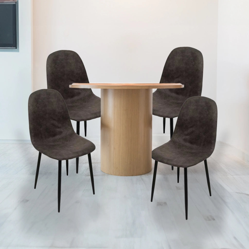 SEDIA IMBOTTITA IN TESSUTO TECNICO 52X44C88 CM COLORE GRIGIO