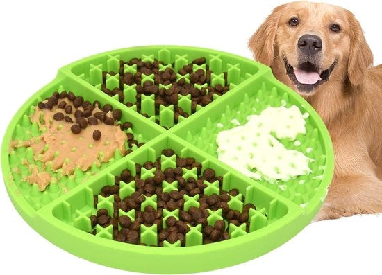 Puzzola interattiva per cani e gatti, alimentazione lenta, alternativa per gatti (colore verde)