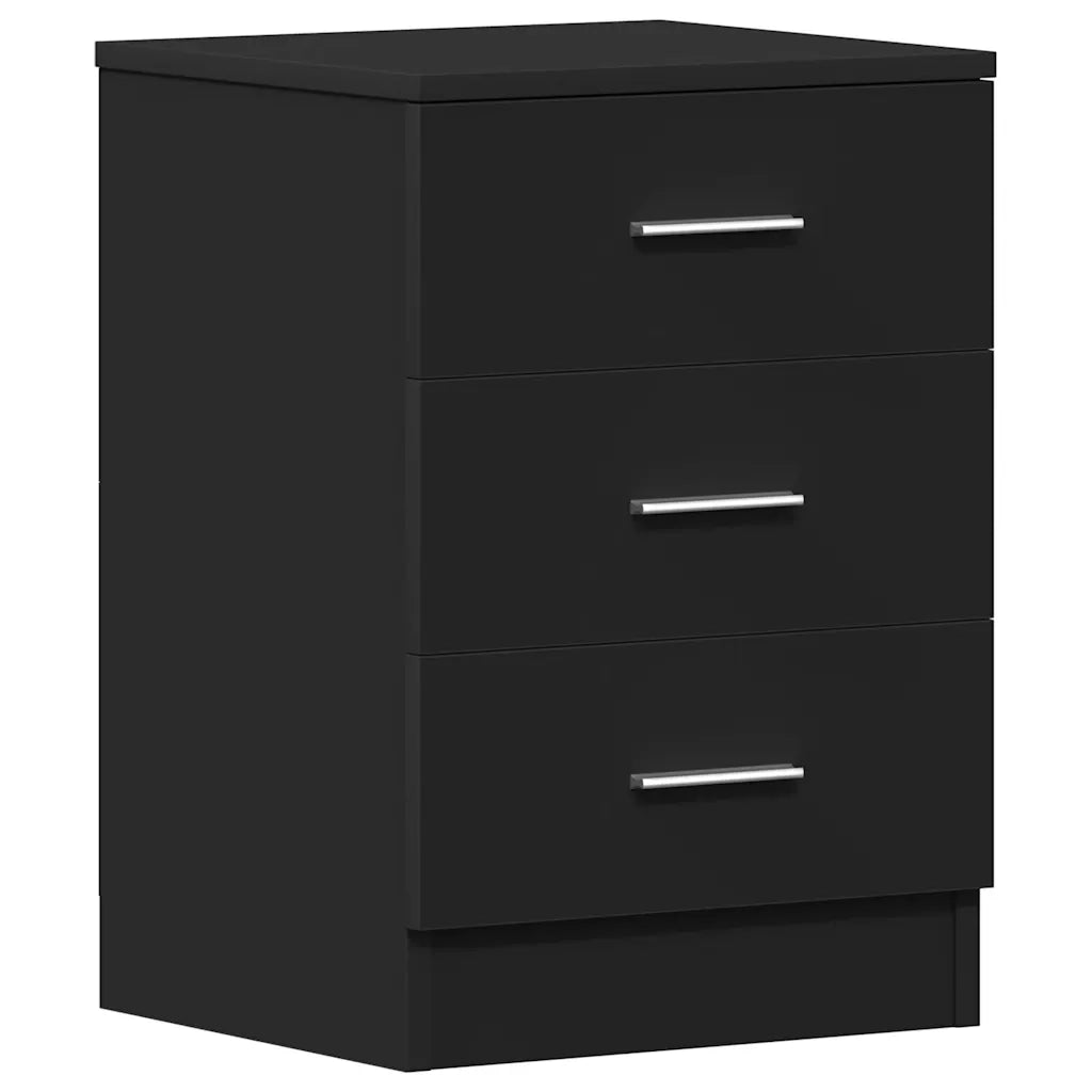 Comodino Nero 38x35x56 cm in Truciolato cod mxl 52547