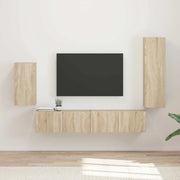 Set mobile TV 4 pcs Rovere Sonoma Legno multistrato 3409008
