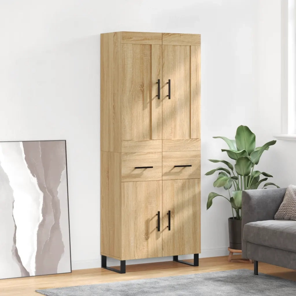 Credenza Rovere Sonoma 69,5x34x180 cm in Legno Multistrato 3199900