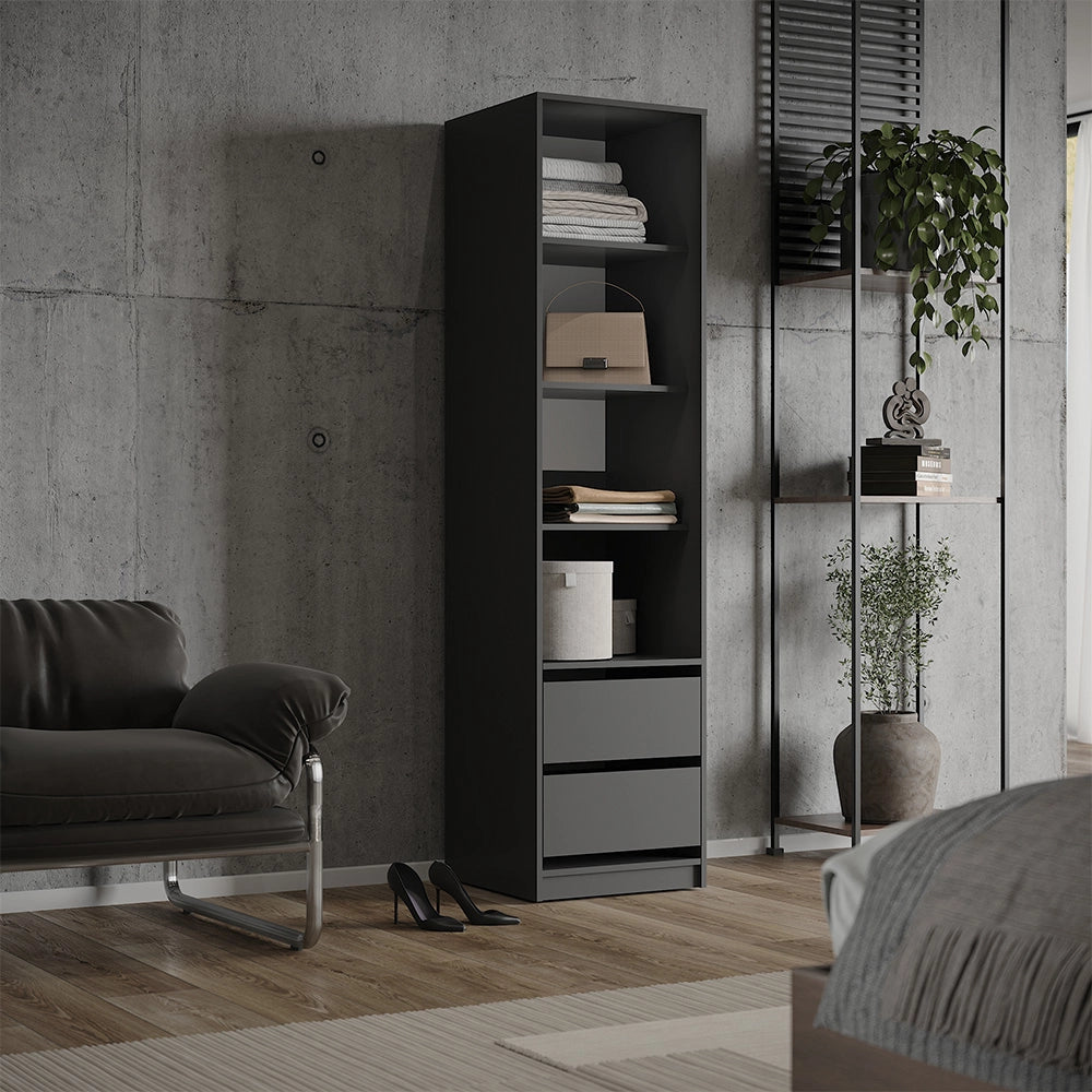 Armadio Elmo Antracite 50 x 200 cm Vicco