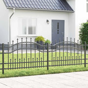 vidaXL Recinzione da giardino Grigio 115 cm