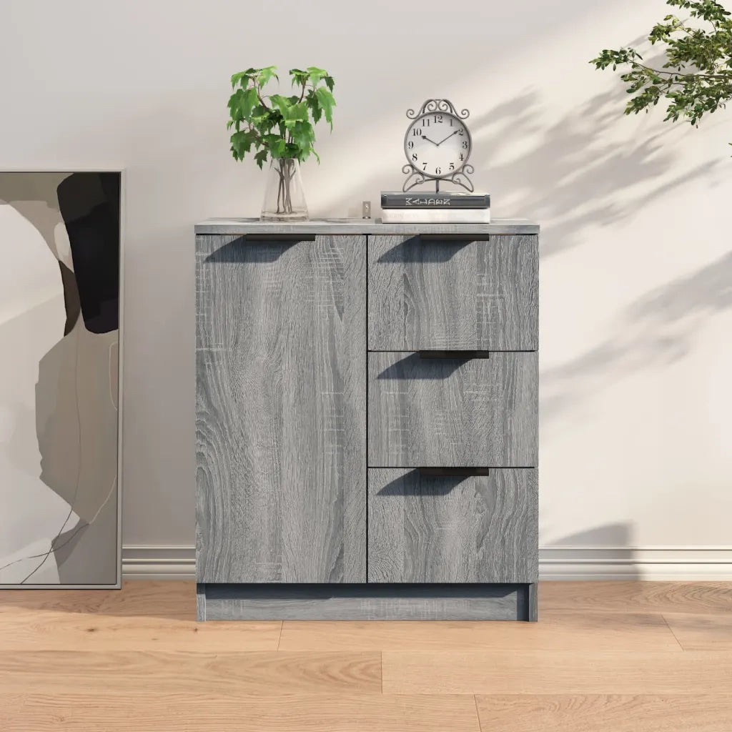 Credenza-Buffet-Armadio da cucina Grigio Sonoma 60x30x70 cm in Legno tecnico 200357