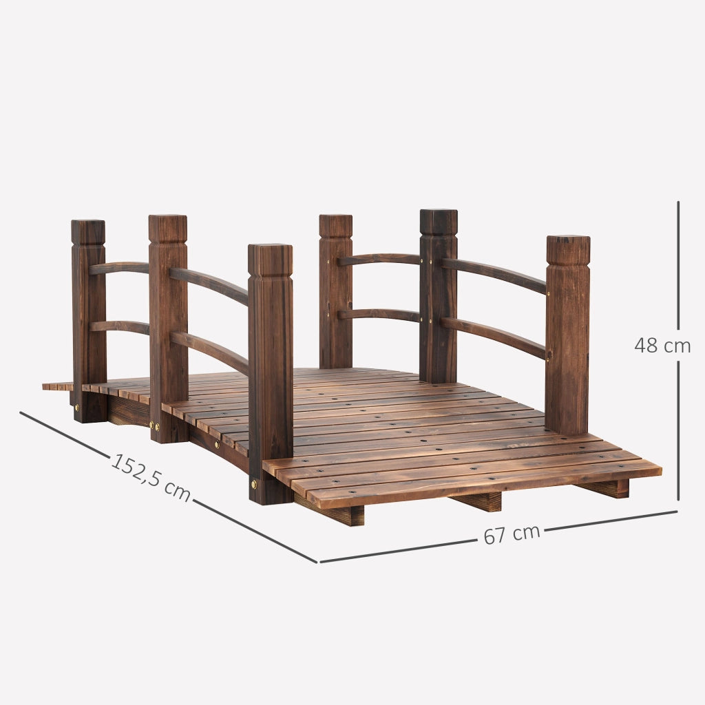 Ponticello da Giardino ¨C zephmum ¨C Legno di Pino 152.5x67x48 cm