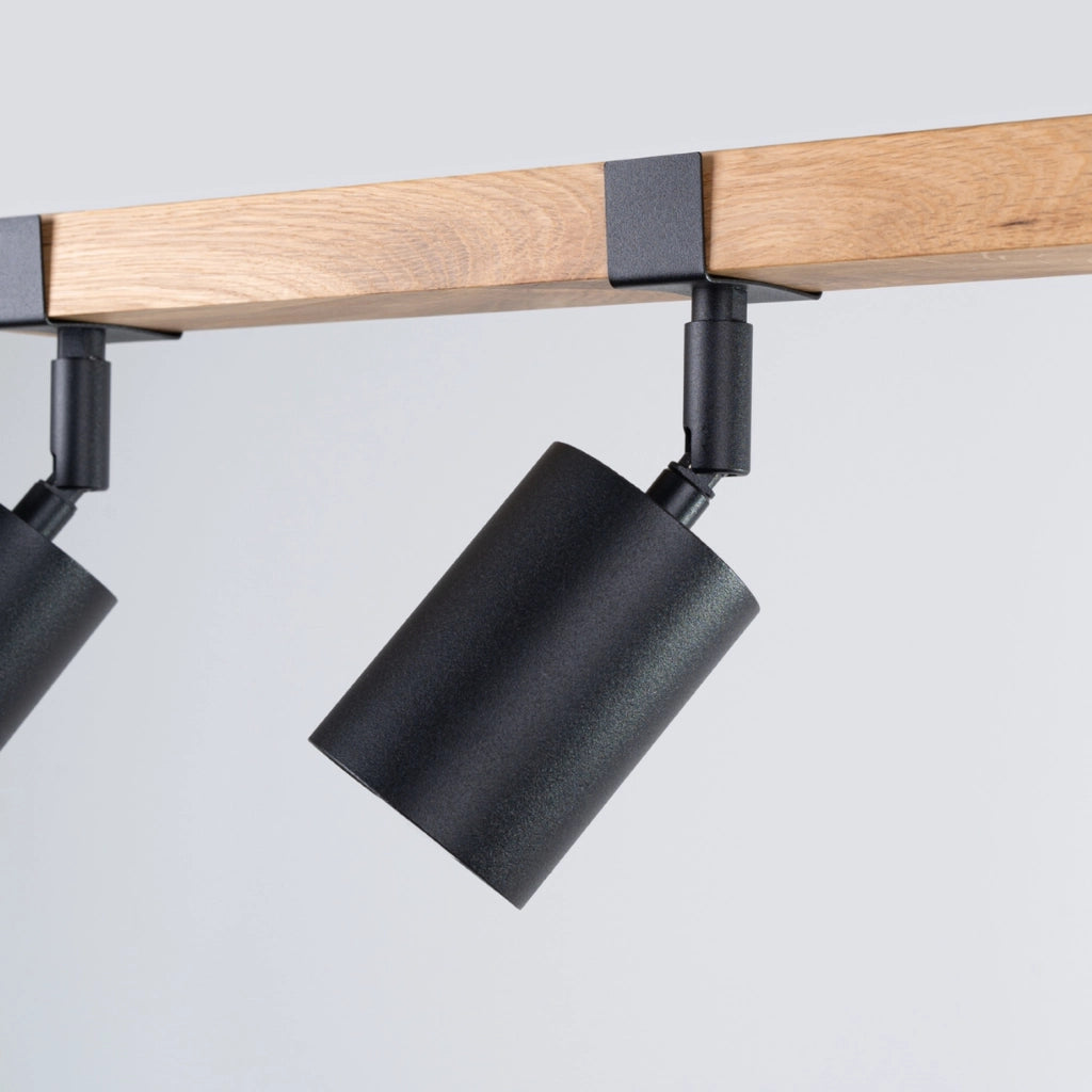 Spot soffitto nordico triplo nero 3xGU10 10W Nordal