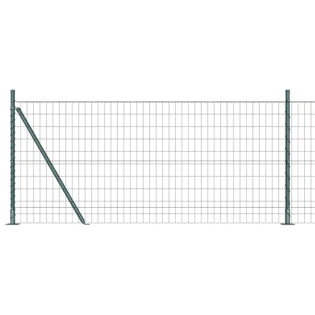 Recinzione da Giardino | Recinzione con Posto Verde 0,8 x 10 m Acciaio e PVC