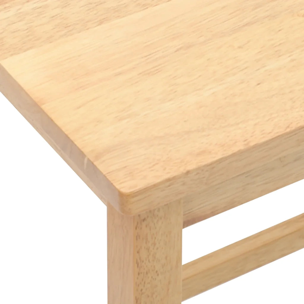Sedie da Bar 2 pz in Legno Massello di Hevea 4102579