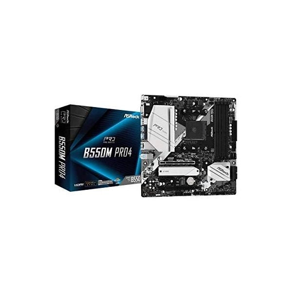 Asrock mb amd b550, b550m pro4, am4, 4 ddr4, micro atx - 90-MXBDK0-A0UAYZ