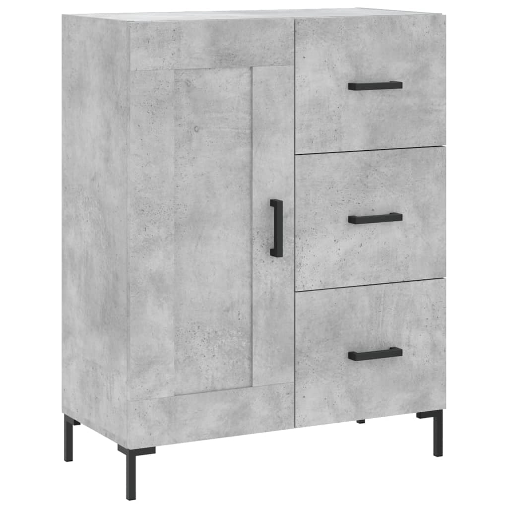 Buffet credenza cassettiera armadio mobile contenitore organizer cucina soggiorno salotto alto 69,5 x 34 x 180 cm legno ingegnerizzato grigio 02_0034707