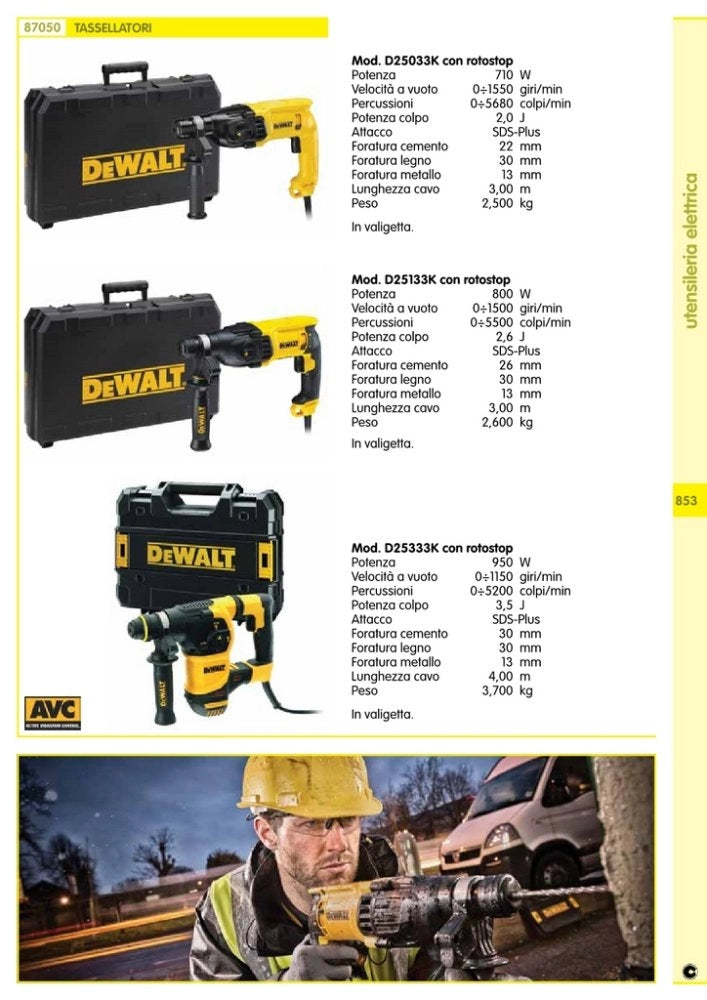 1pz dewalt tassellatore mod. d25323k cod:ferx.4423