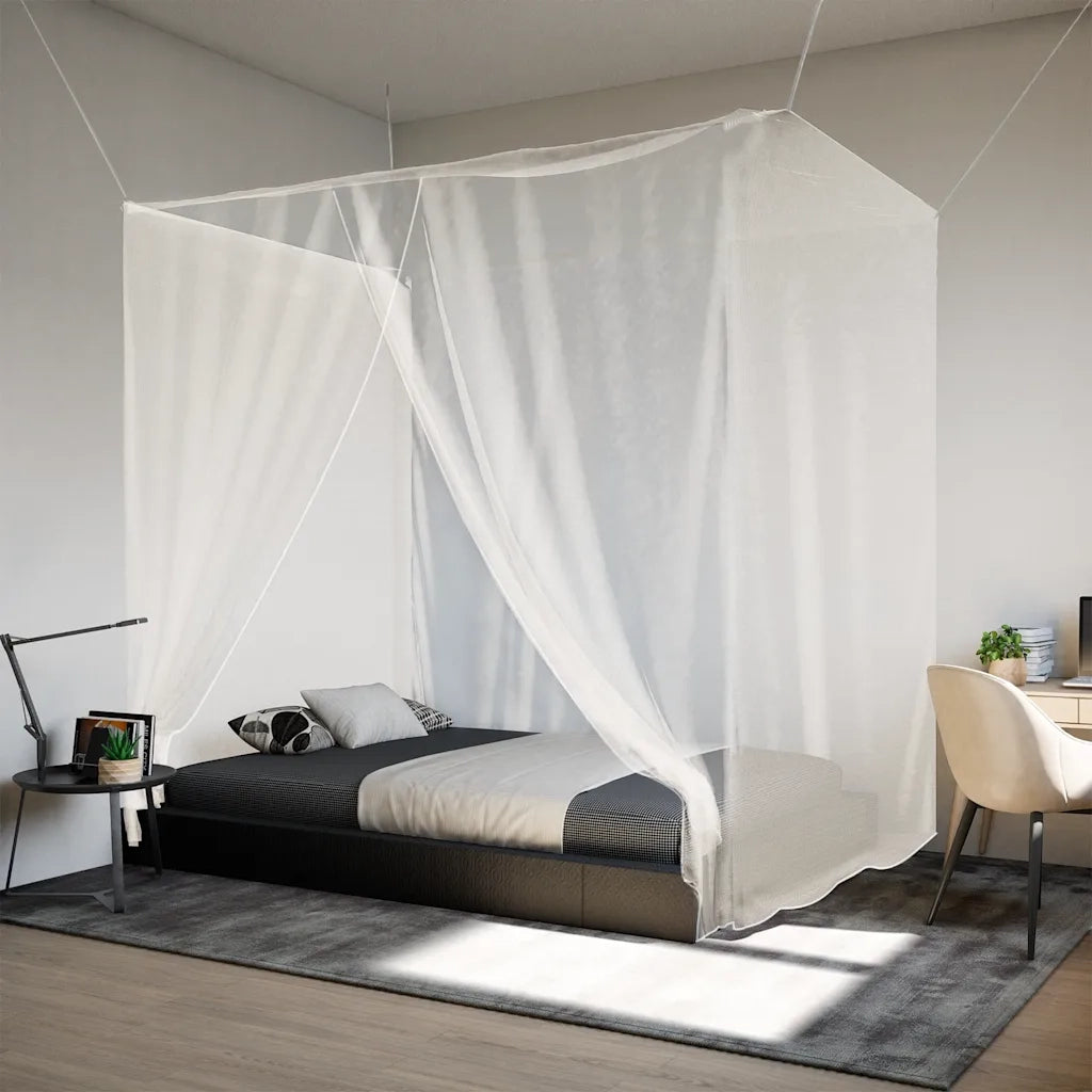 Zanzariera Sospesa 156 Rete Bianca 220x120x150 cm 4010054