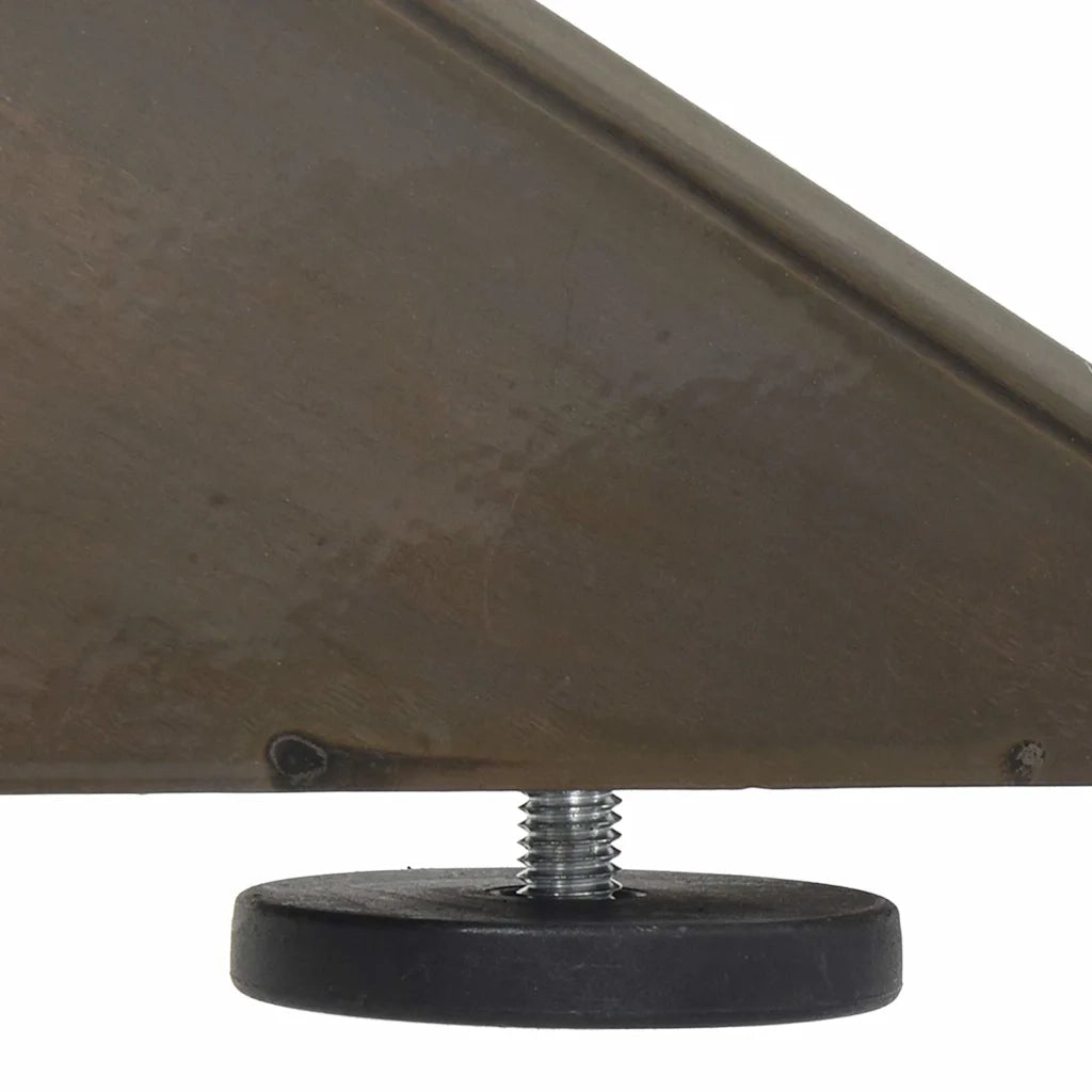Gamba per tavolino da caffè a forma di ragno nera 98x58x(42-43) cm in acciaio 4013111