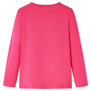 Maglietta da Bambina a Maniche Lunghe Fucsia 128 13532