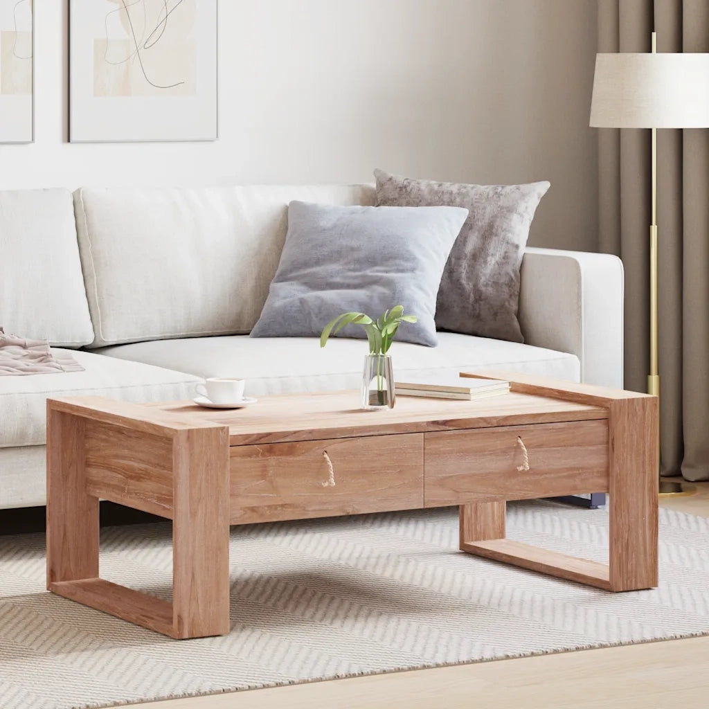 Tavolino da Salotto 110x60x40 cm in Legno Massello di Teak 287892