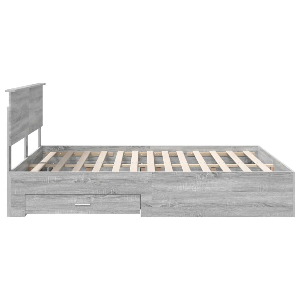 Struttura del letto con testiera Grigio Sonoma 160 x 200 cm 3410875