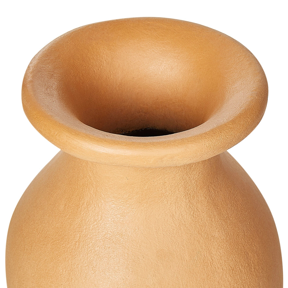Vaso decorativo in terracotta arancione 60 cm fatto a mano Design tradizionale Decorazione per la casa Soggiorno