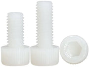 Viti nylon - Inbus viti - Resistenti e robusti - Materiale in plastica bianca - M10x30mm - 10 pezzi - Adatti a diverse applicazioni