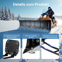 Spazzaneve per quad, 120cm x 40 cm, regolabile, Sgombraneve Spartineve