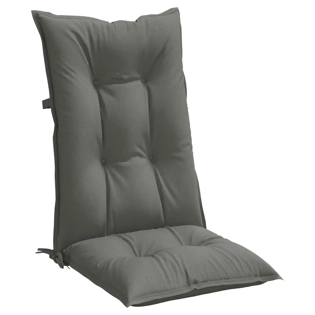 Cuscini Sedia Schiena Alta 6 Grigio MÃ©lange 120x50x7 Tessuto
